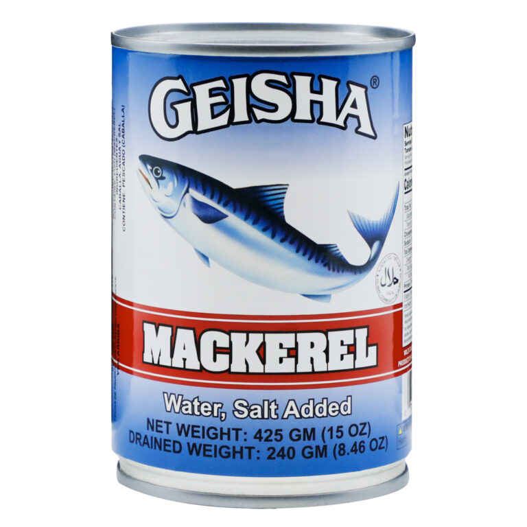 MACKEREL IN WATER, SALT ADDED