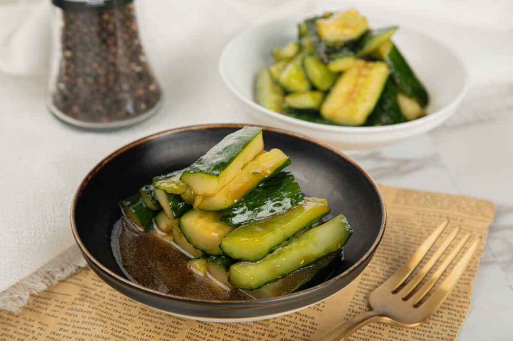 CUCUMBER WITH HOT SESAME OIL