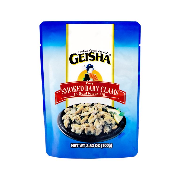 Crown Prince Natural Smoked Baby Clams In Olive Oil - 3 Oz (85g) Canned Seafood